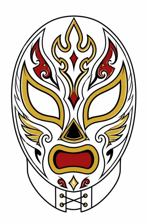 lucha mask illustration