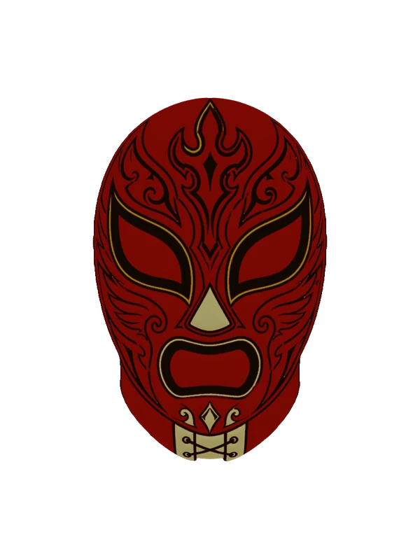 Luchador mask, painted